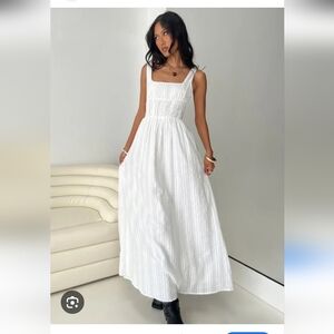Princess Polly White Textured Maxi Dress